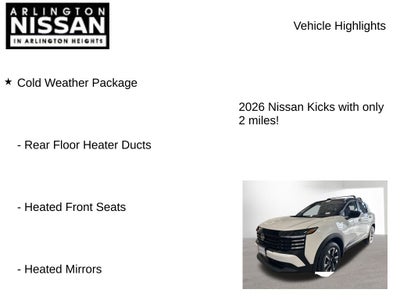 2026 Nissan Kicks SV