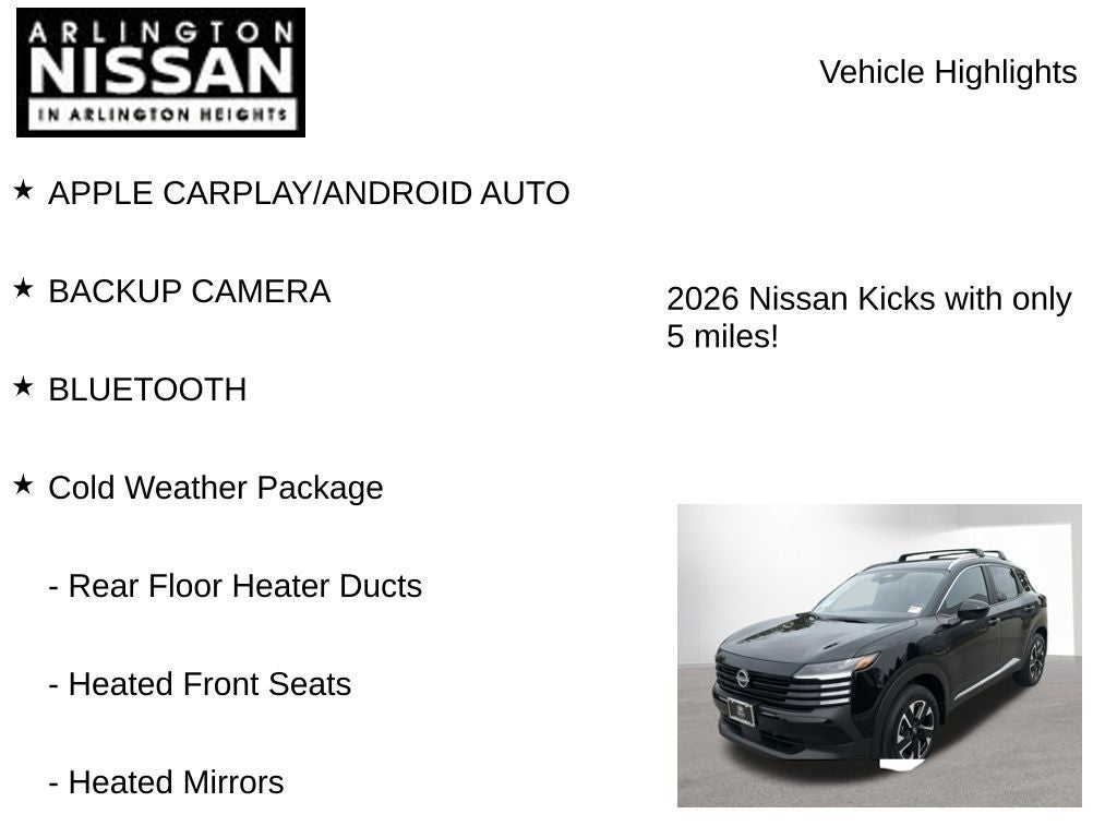 2026 Nissan Kicks SV