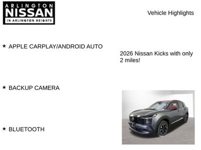 2026 Nissan Kicks SV