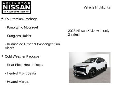 2026 Nissan Kicks SV