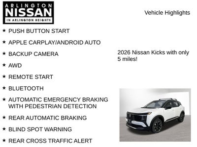 2026 Nissan Kicks SV