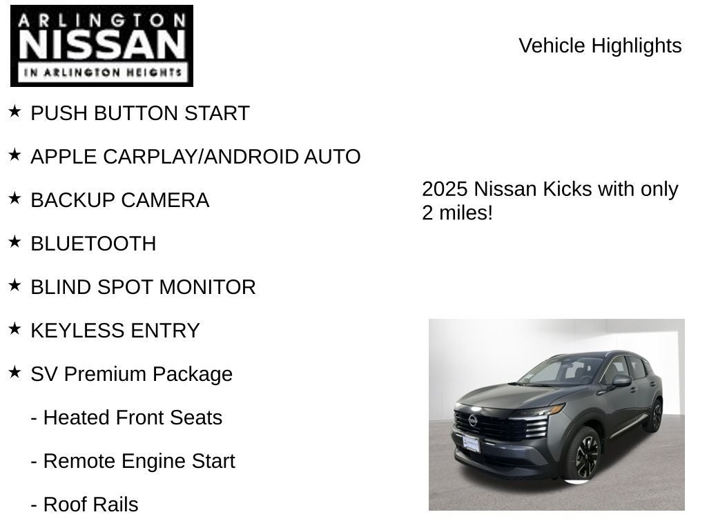 2025 Nissan Kicks SV