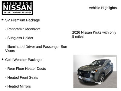 2026 Nissan Kicks SV