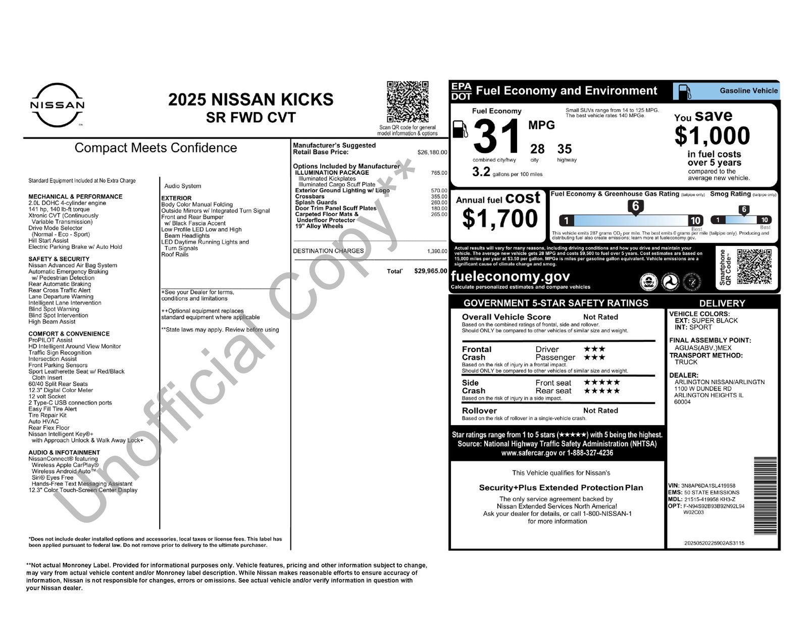 2025 Nissan Kicks SR
