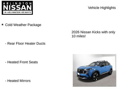 2026 Nissan Kicks SR