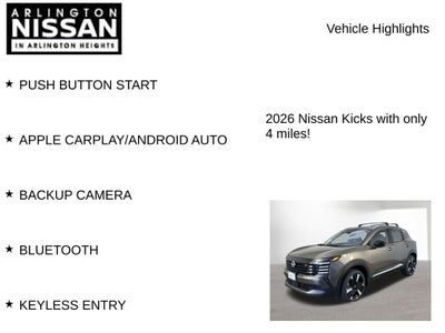 2026 Nissan Kicks SR