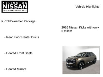 2026 Nissan Kicks SR