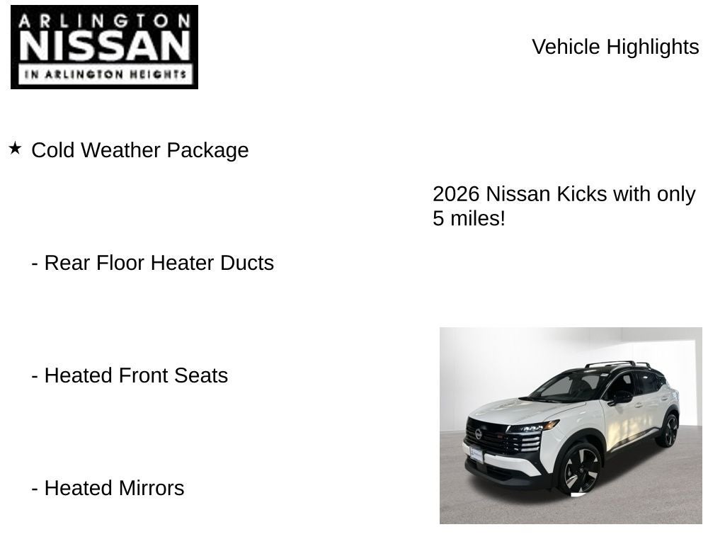 2026 Nissan Kicks SR
