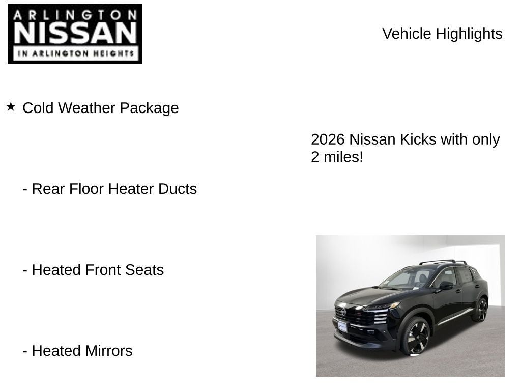 2026 Nissan Kicks SR