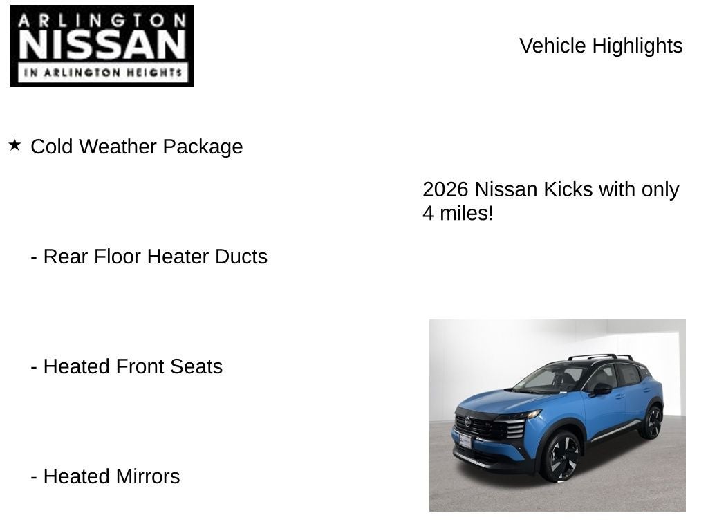 2026 Nissan Kicks SR