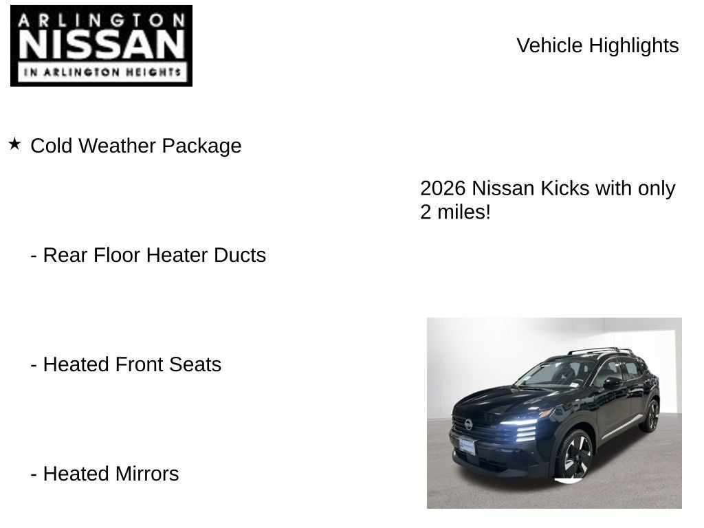 2026 Nissan Kicks SR