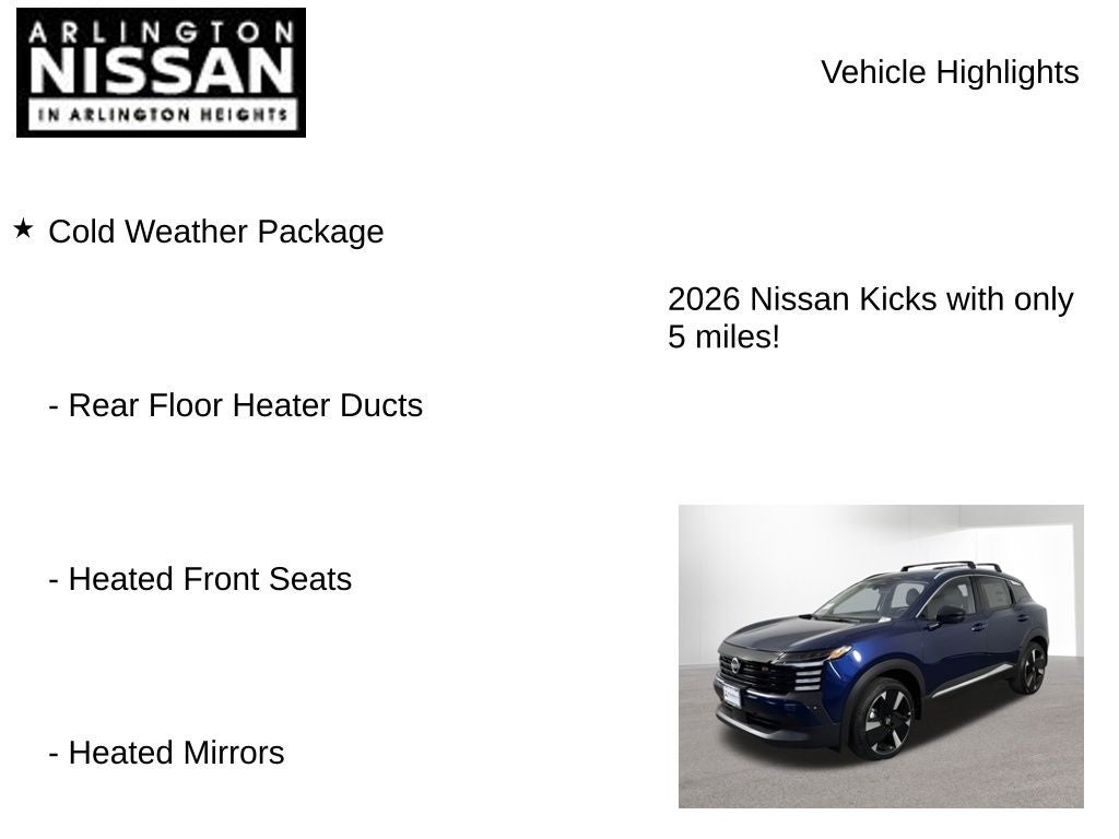 2026 Nissan Kicks SR