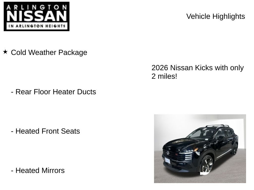 2026 Nissan Kicks SR