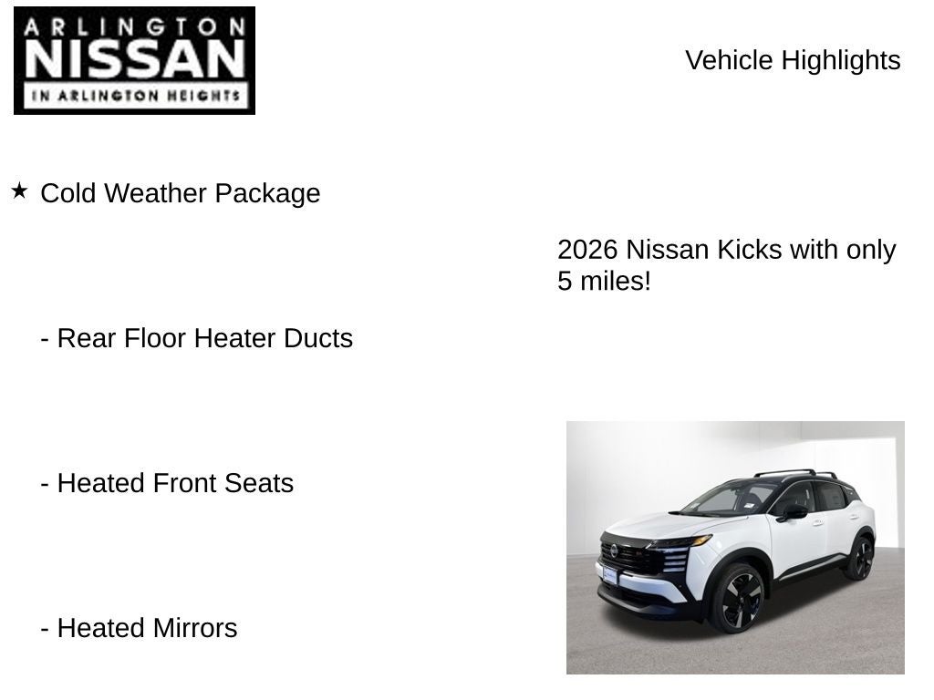 2026 Nissan Kicks SR