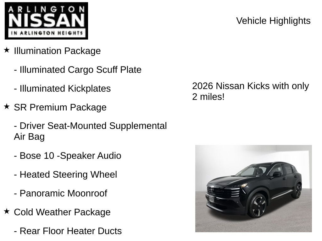 2026 Nissan Kicks SR