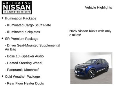 2026 Nissan Kicks SR