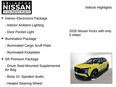 2026 Nissan Kicks SR