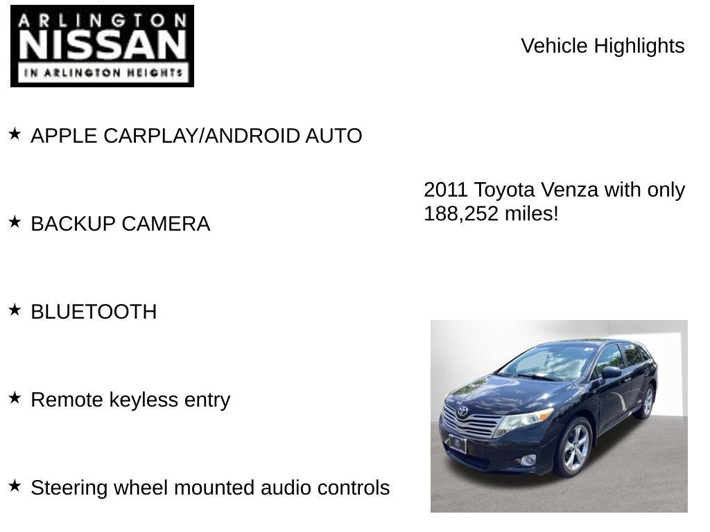 2011 Toyota Venza Base