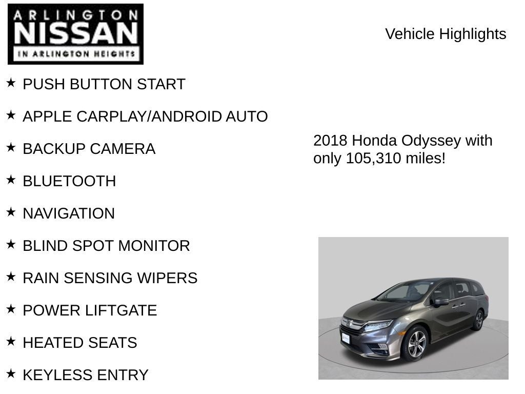 2018 Honda Odyssey Touring