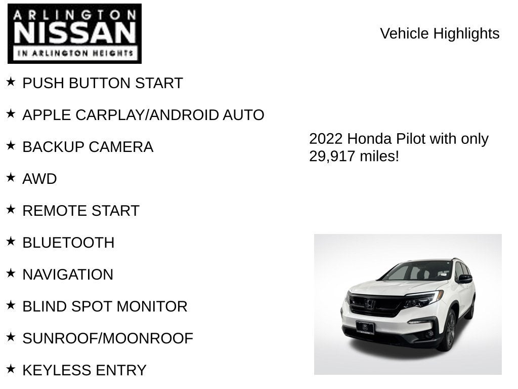2022 Honda Pilot Sport