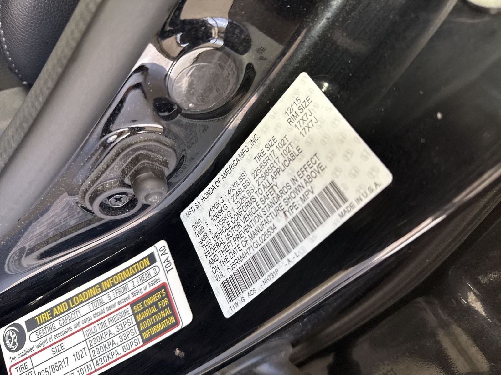 2016 Honda CR-V EX-L w/Navigation