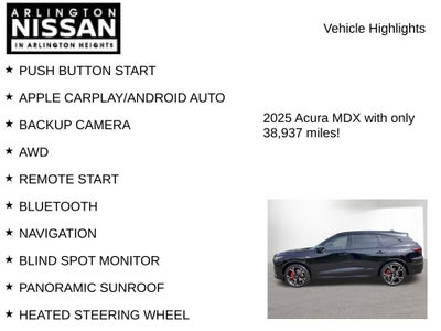 2025 Acura MDX Type S w/Advance Package SH-AWD
