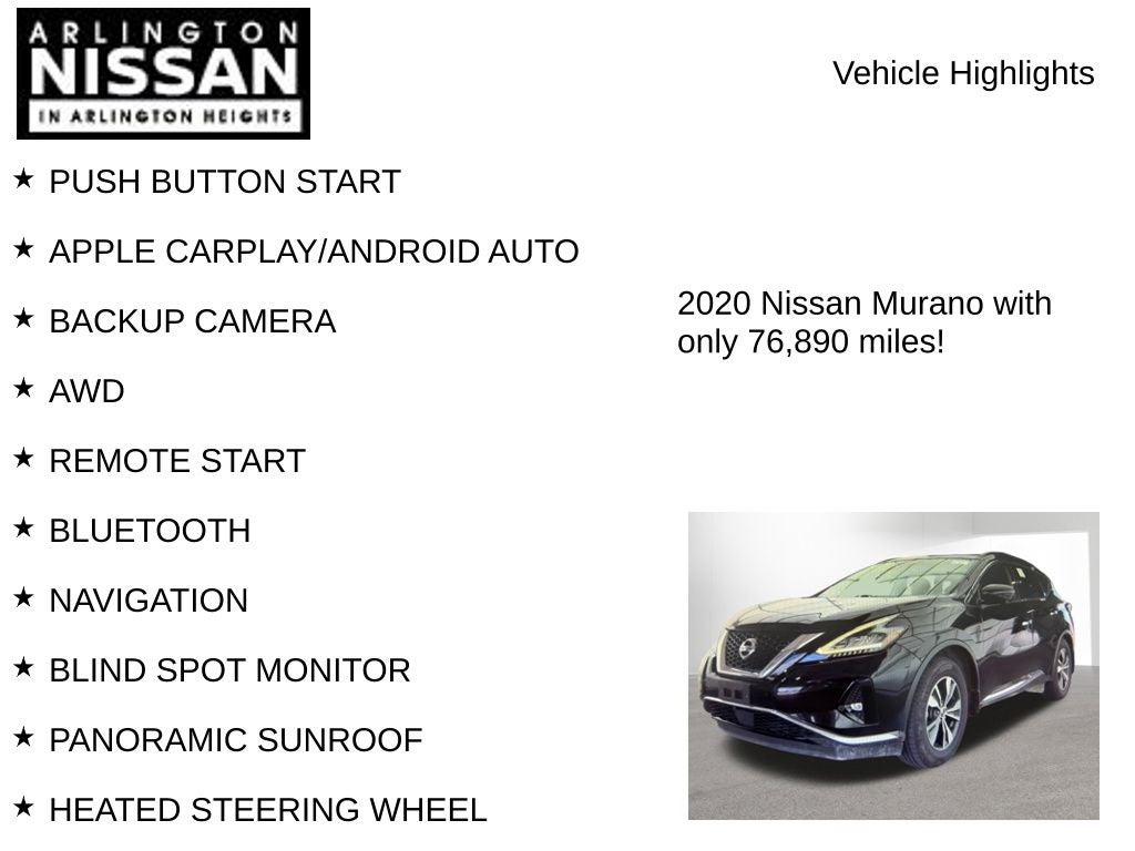 2020 Nissan Murano SV
