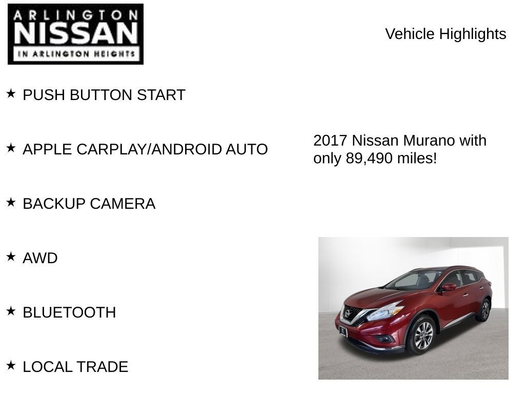 2017 Nissan Murano SV