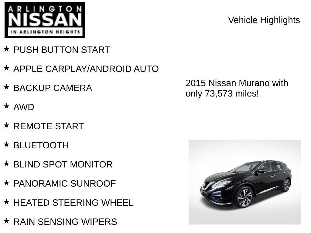 2015 Nissan Murano Platinum