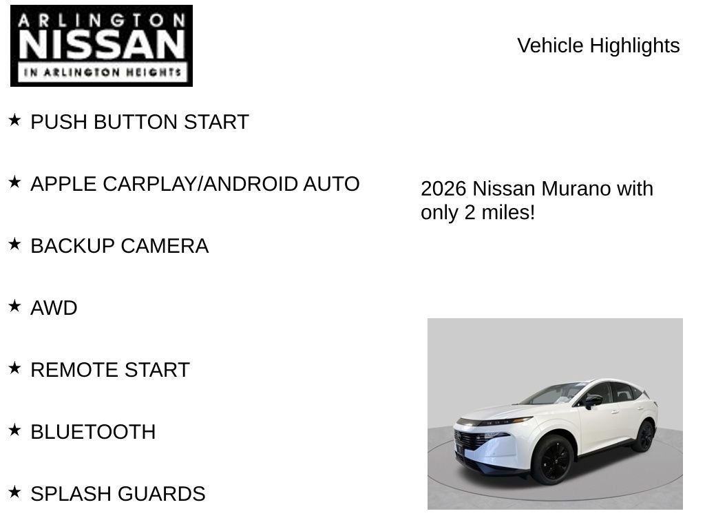 2026 Nissan Murano SV