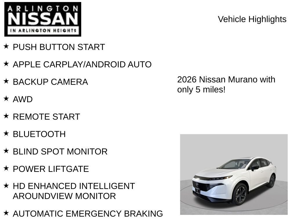 2026 Nissan Murano SL
