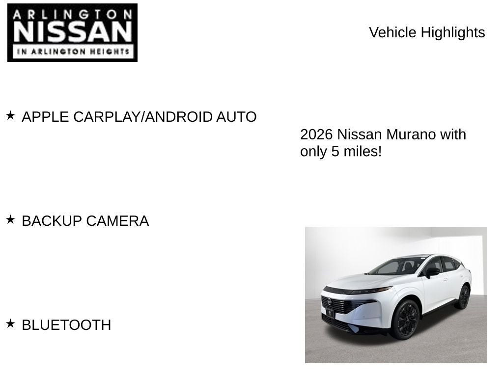 2026 Nissan Murano Platinum