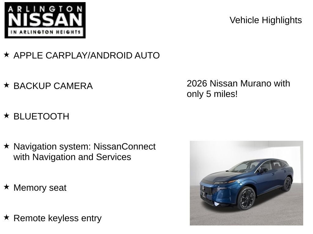 2026 Nissan Murano Platinum