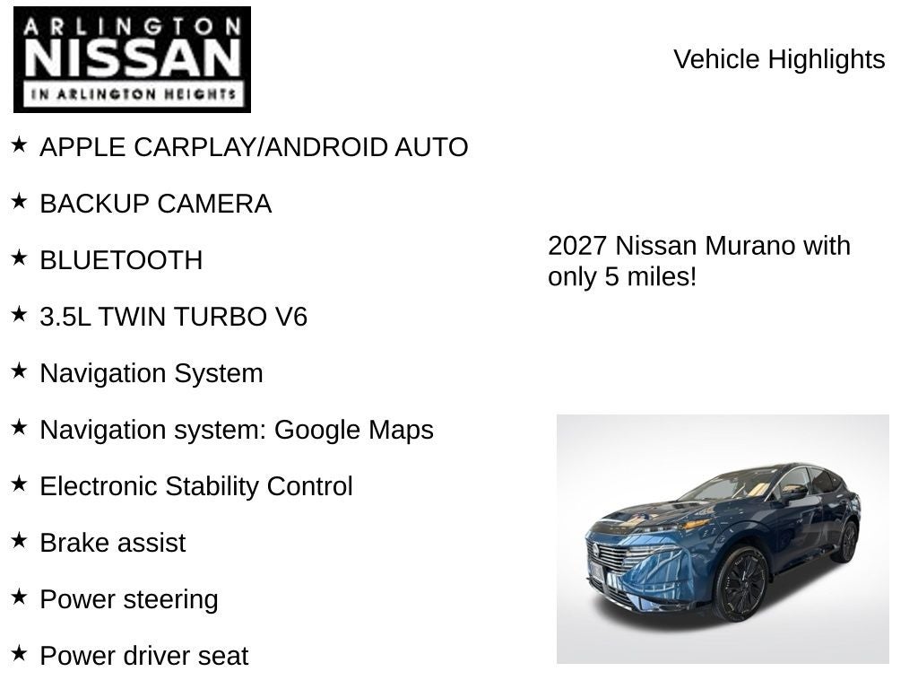 2027 Nissan Murano Platinum