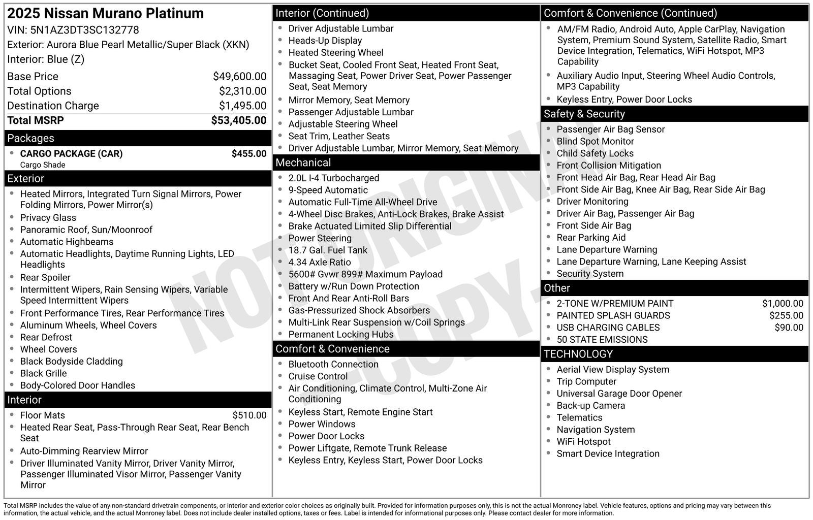 2025 Nissan Murano Platinum