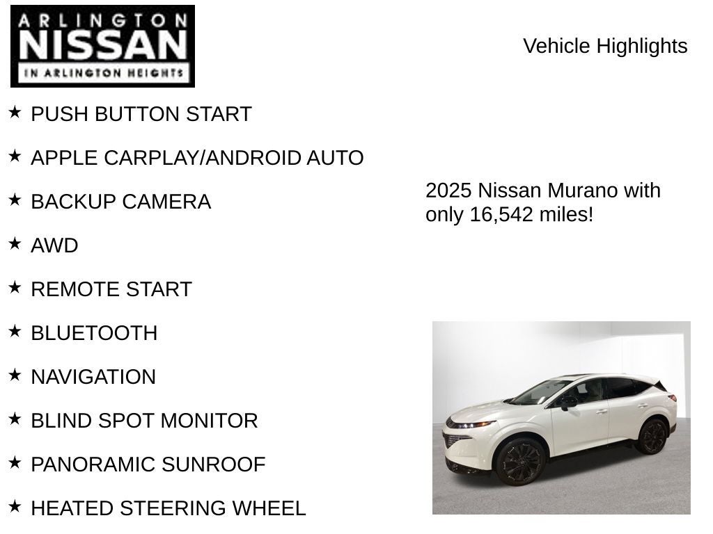 2025 Nissan Murano Platinum