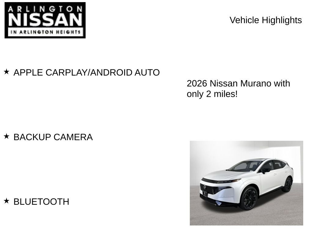 2026 Nissan Murano Platinum
