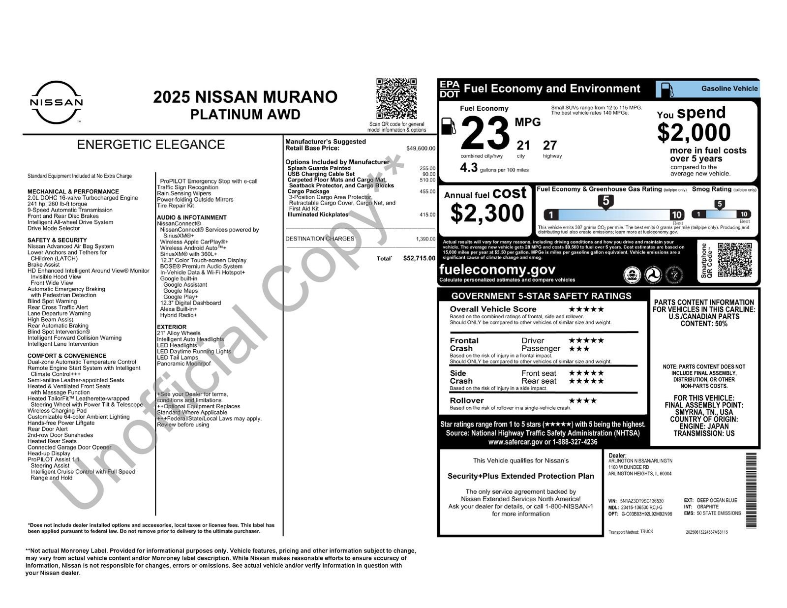 2025 Nissan Murano Platinum