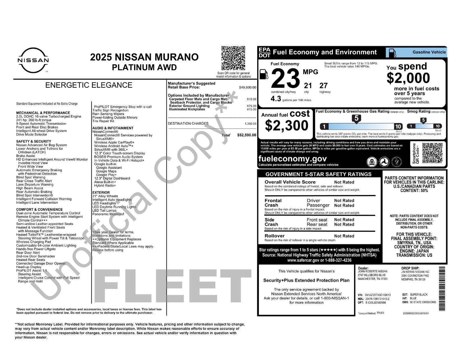 2025 Nissan Murano Platinum