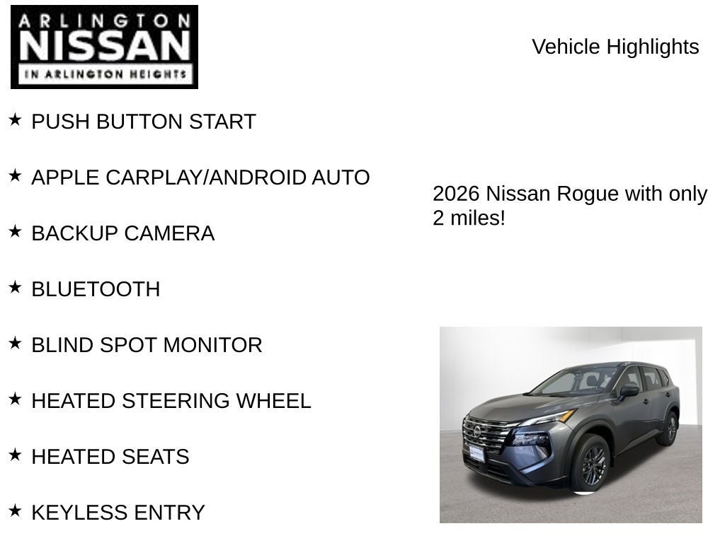 2026 Nissan Rogue S