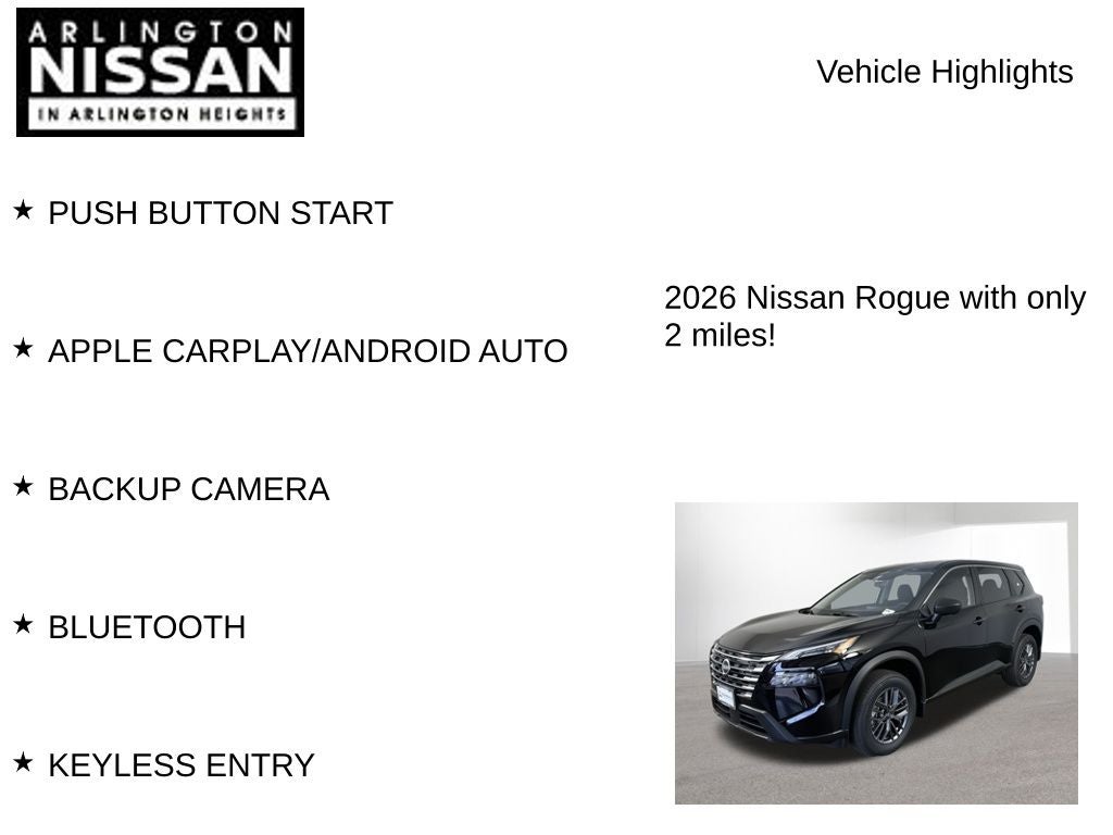 2026 Nissan Rogue S