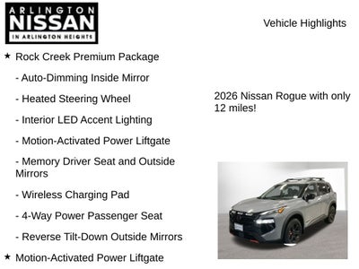 2026 Nissan Rogue Rock Creek