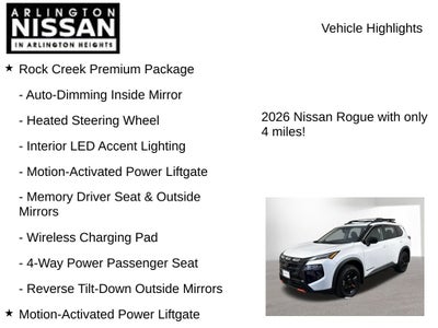 2026 Nissan Rogue Rock Creek