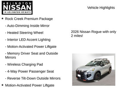 2026 Nissan Rogue Rock Creek