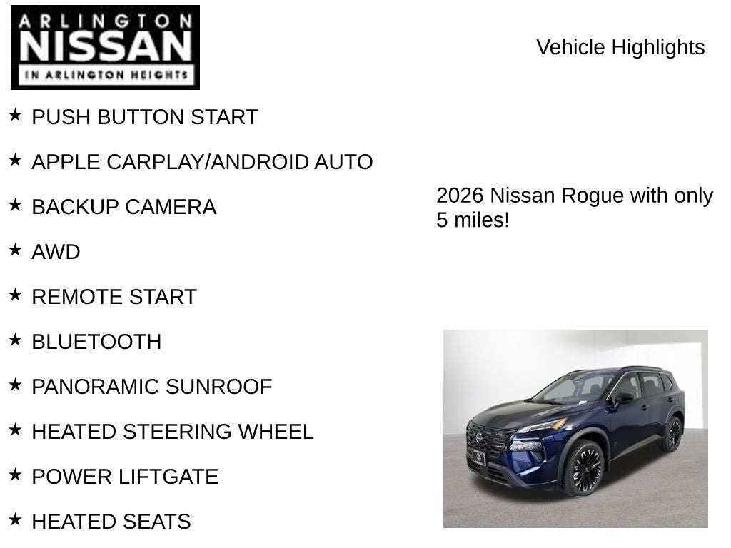 2026 Nissan Rogue Dark Armor