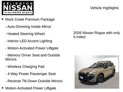 2026 Nissan Rogue Rock Creek