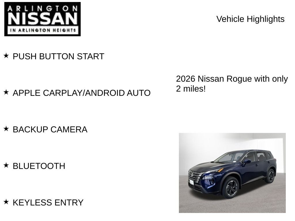 2026 Nissan Rogue SV