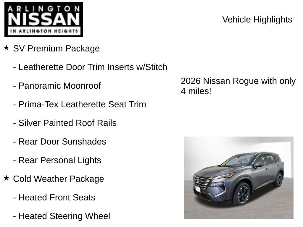 2026 Nissan Rogue SV