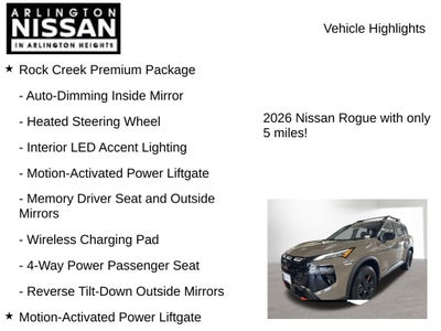 2026 Nissan Rogue Rock Creek
