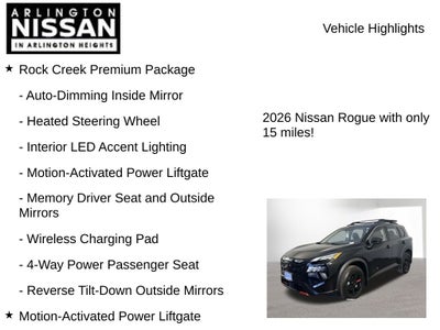 2026 Nissan Rogue Rock Creek
